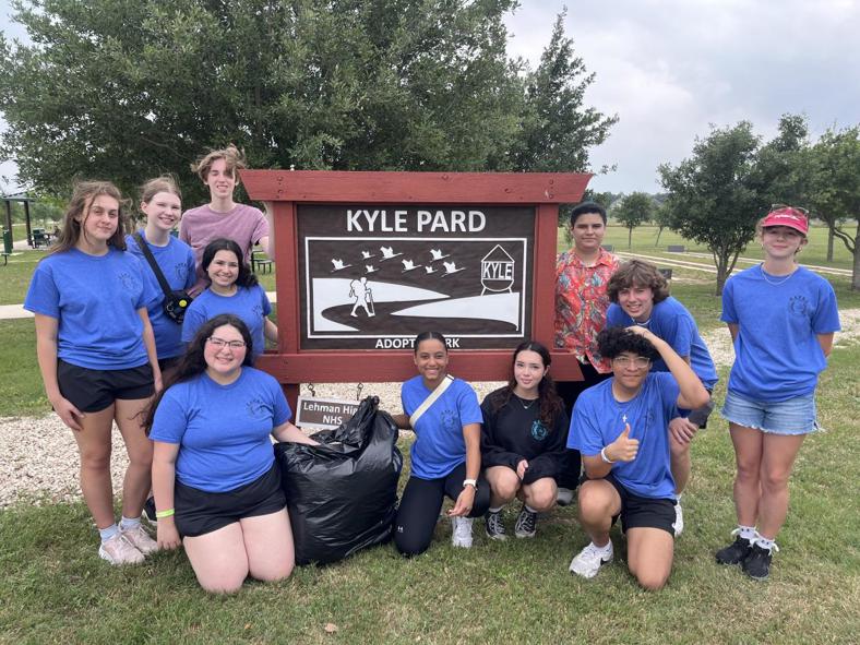 Kyle Area Youth Advisory Council (KAYAC) 2024 Park Cleanup at Lake Kyle